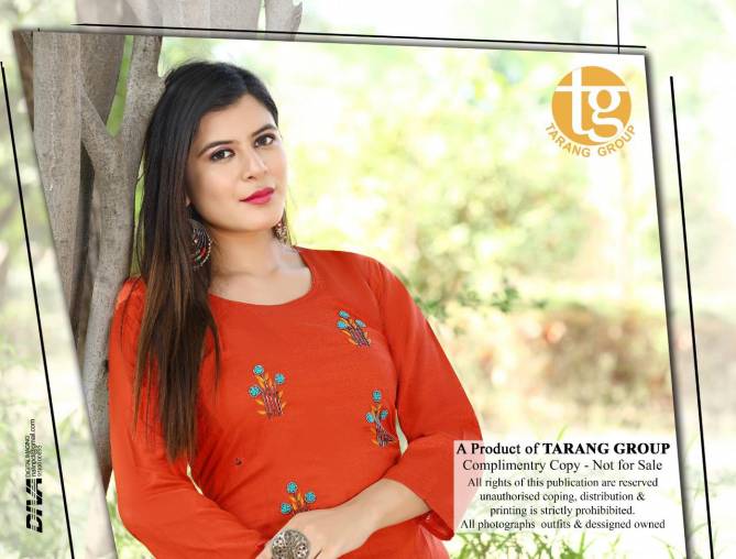 Rang Tarang Simran latest Fancy Designer Rayon Festive Wear Readymade Dress